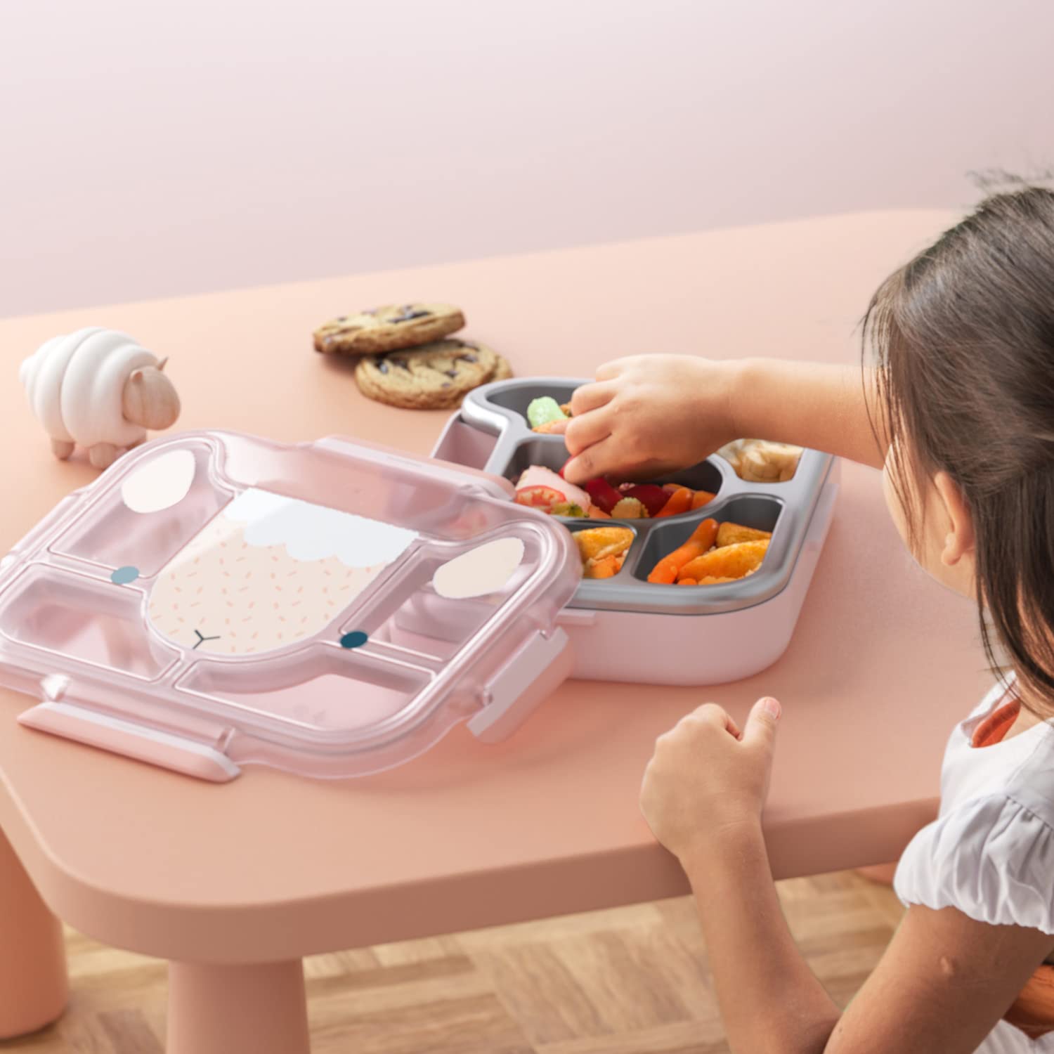 mon-bento-kids-mb-wonder-lunch-box-950ml-rose-sheep image 5