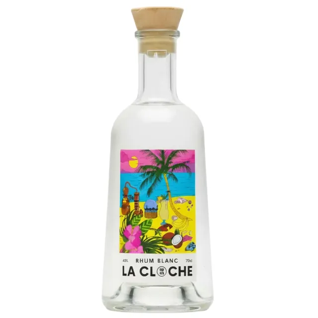 la-cloche-rhum-blanc-70-cl-45-canne-fra-che image 1