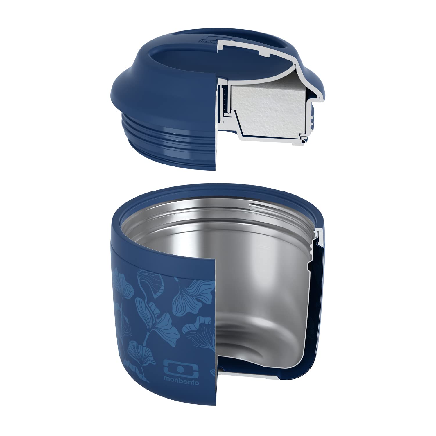 mon-bento-mb-element-bo-te-isotherme-ginkgo-bleu-550ml image 2