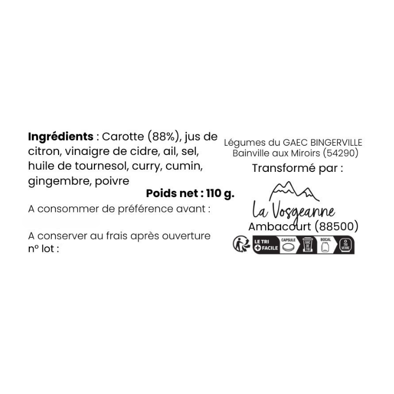 la-vosgeanne-carotte-pic-e-tartinade-110-g-curry-cumin image 2