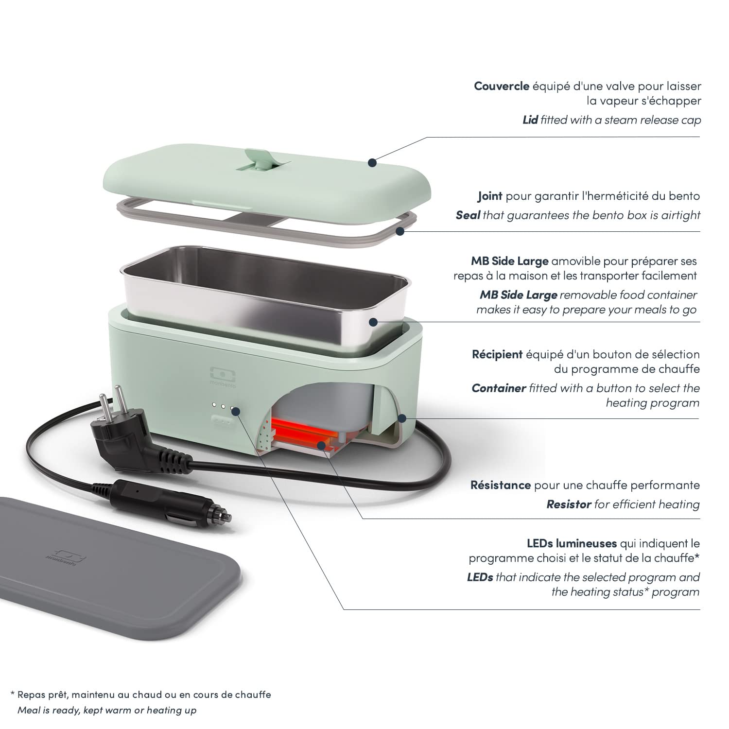 monbento-mb-warmer-pastel-lunch-box-chauffante-vert-mb-side-670-ml image 3