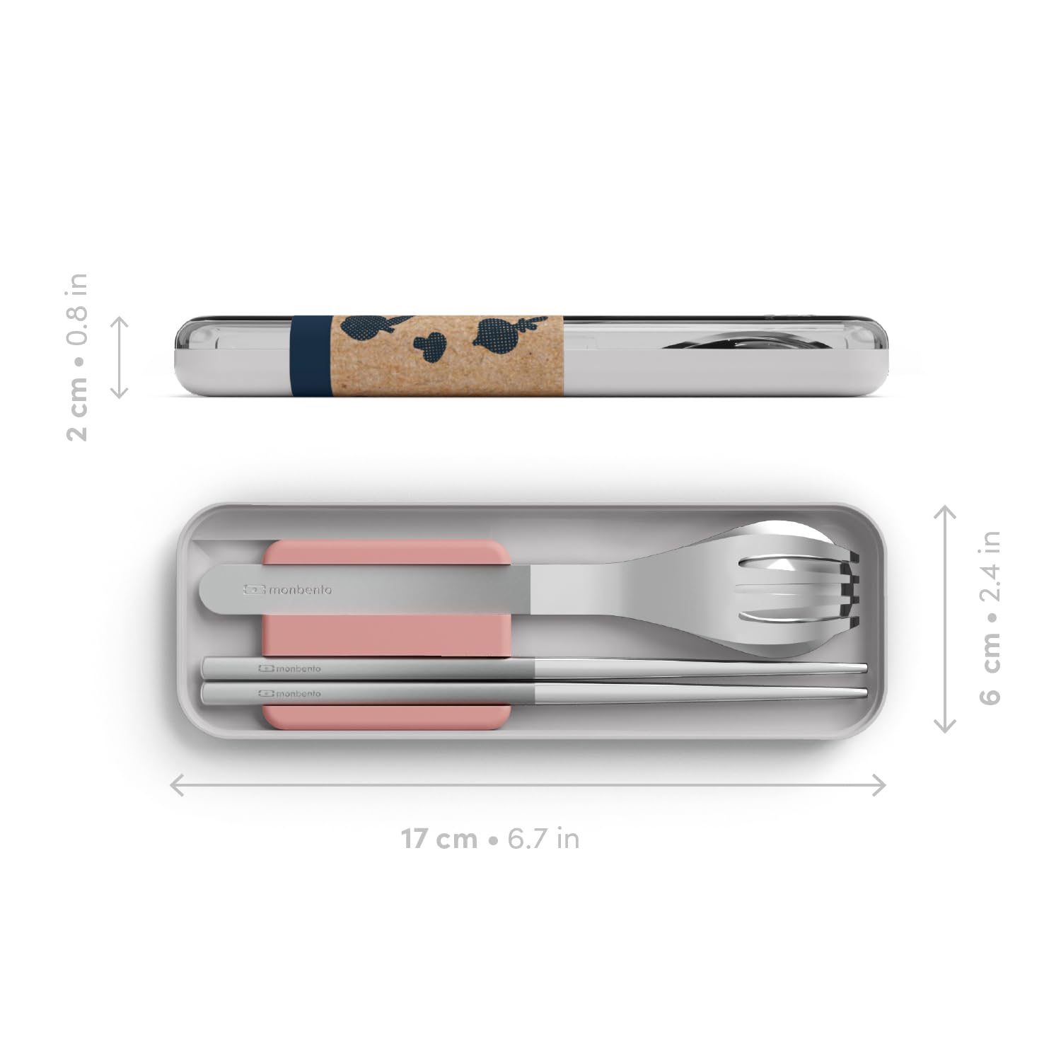 monbento-mb-slim-box-trio-baguettes-couverts-inox-rose image 2