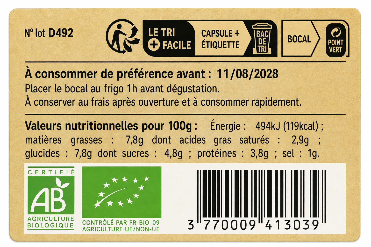 conserverie-clac-cr-me-courgette-ch-vre-miel-bio-100-g image 2