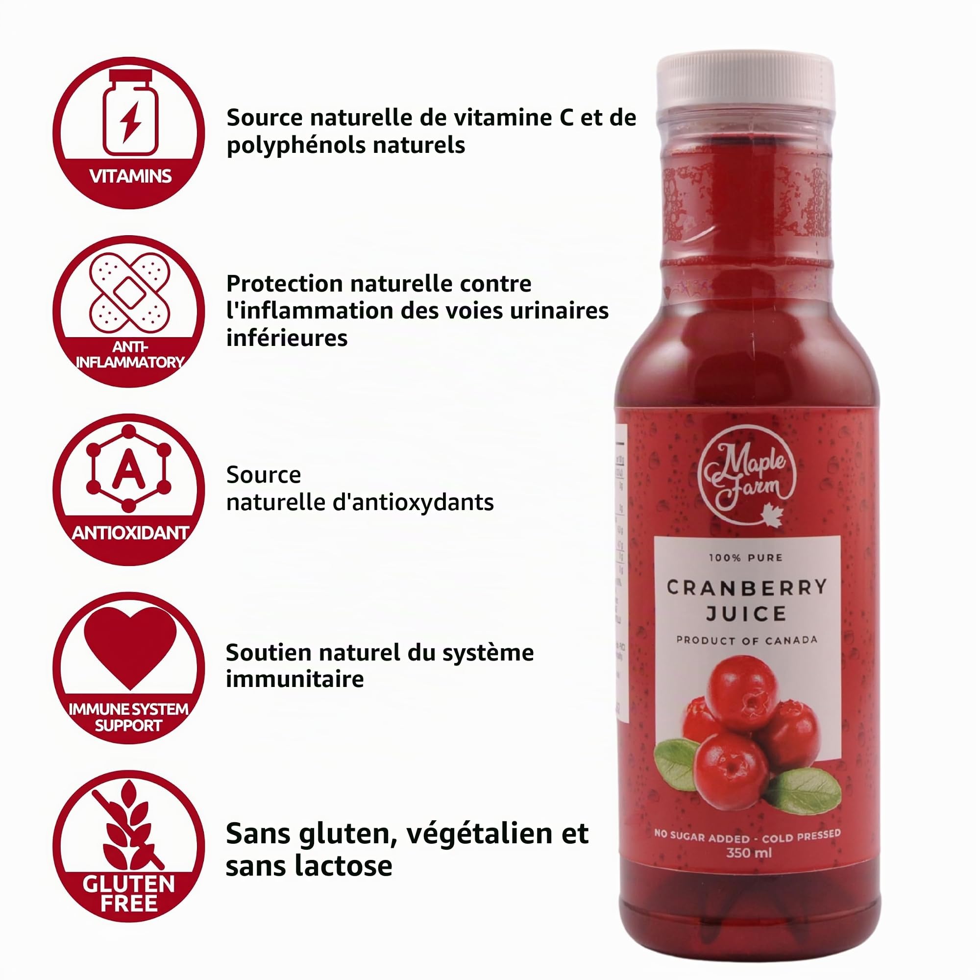 maplefarm-pur-jus-de-canneberge-cranberry-350-ml-sans-sucre image 4