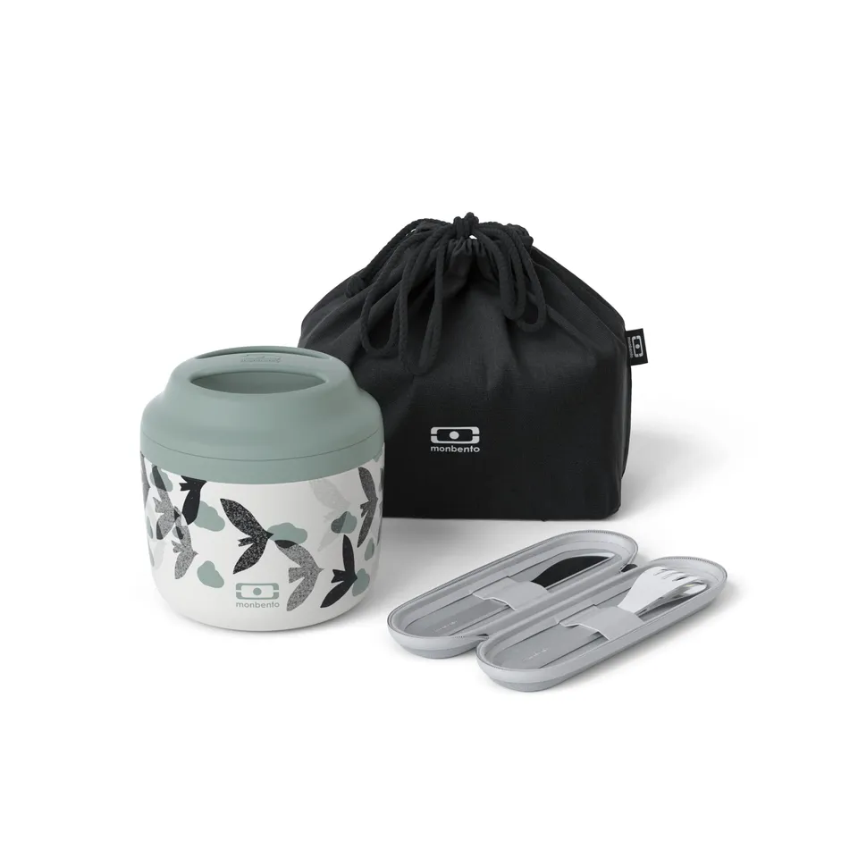 mon-bento-mb-element-birds-set-lunch-box-isotherme-vert image 1