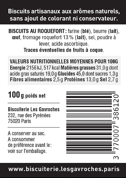 les-gavroches-roquefort-aop-biscuits-ap-ritifs-100-g-pur-beurre image 2