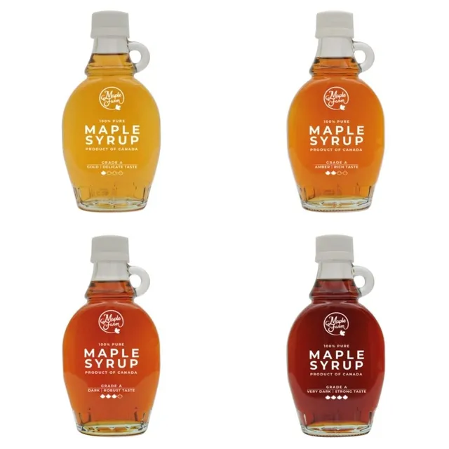 maplefarm-pack-d-gustation-sirop-d-rable-pur-4x250g image 1