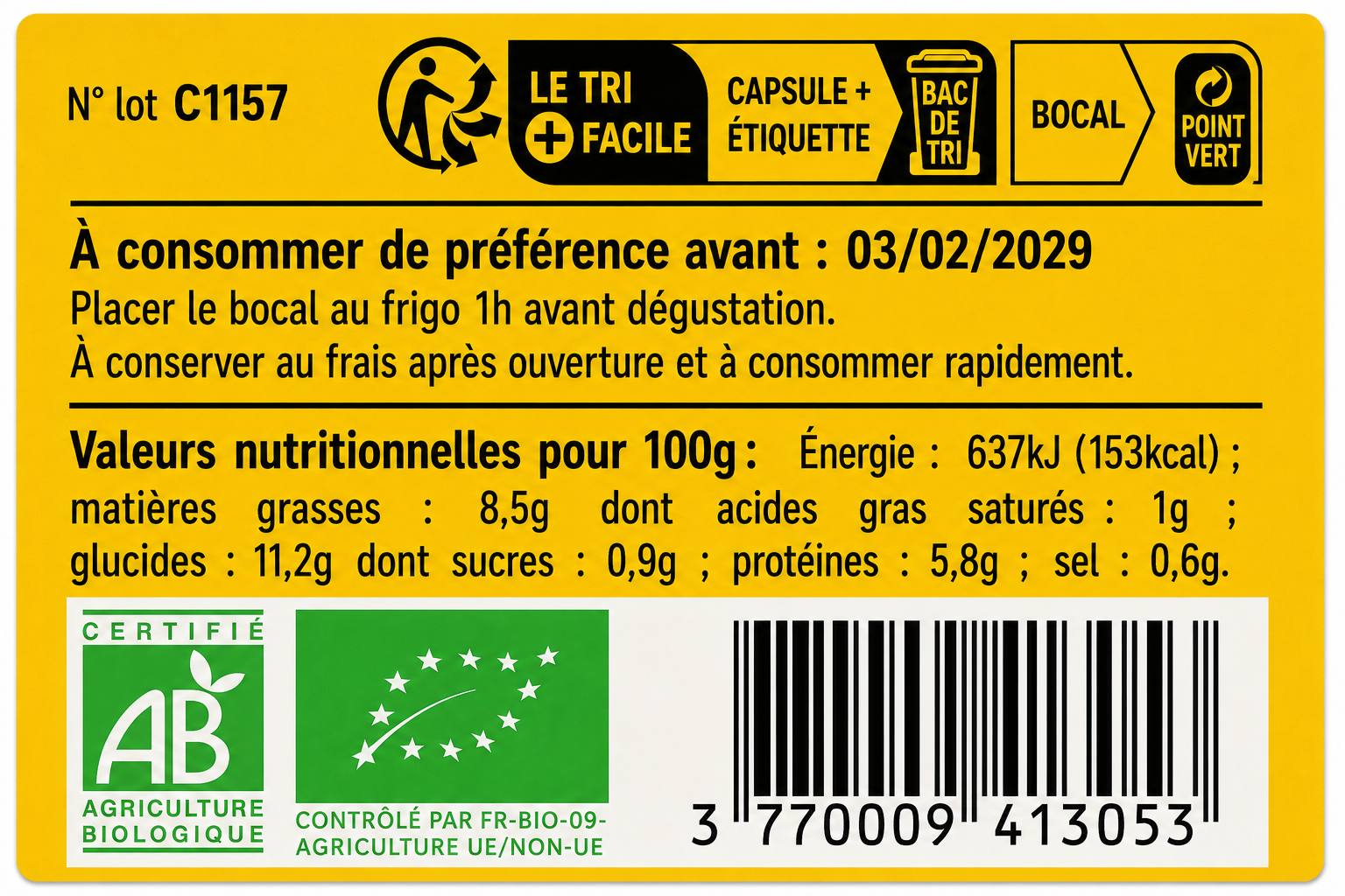 clac-caviar-lentilles-vertes-tartinade-bio-100-g-indienne image 2