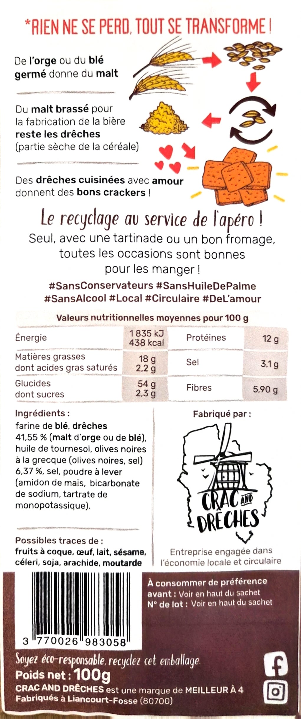 crac-and-dr-ches-crackers-olive-grecque-100-g-sans-conservateur image 2
