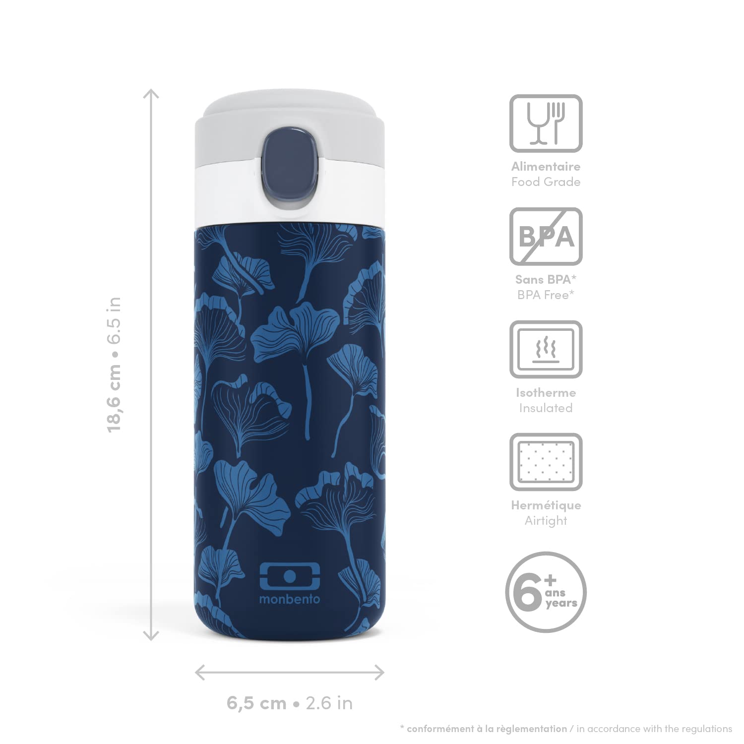 monbento-mb-pop-ginkgo-gourde-isotherme-360-ml-bleu image 3