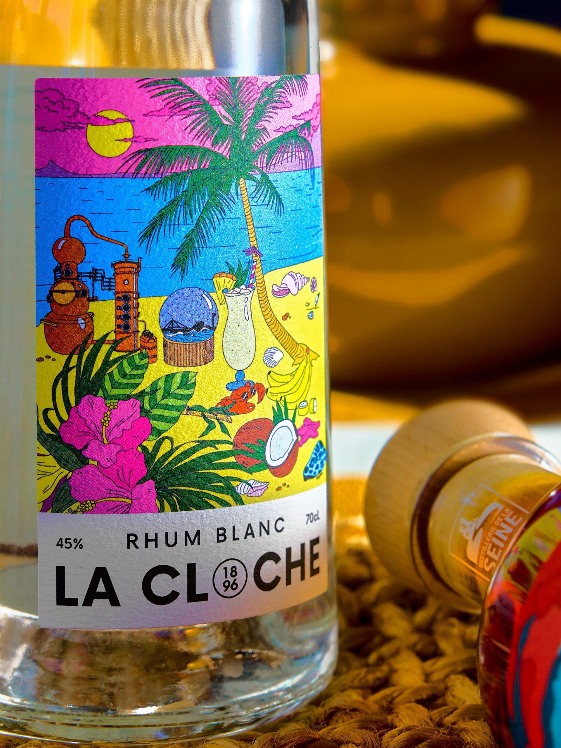 la-cloche-rhum-blanc-70-cl-45-canne-fra-che image 3