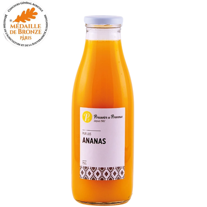 pressoirs-de-provence-pur-jus-jus-d-ananas-75-cl image 1