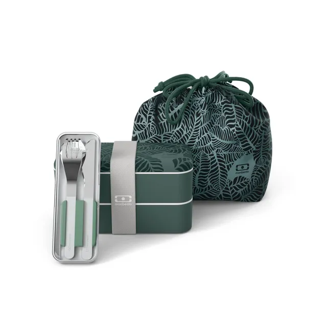 mon-bento-jungle-set-bento-original-1l-vert-feuilles image 1