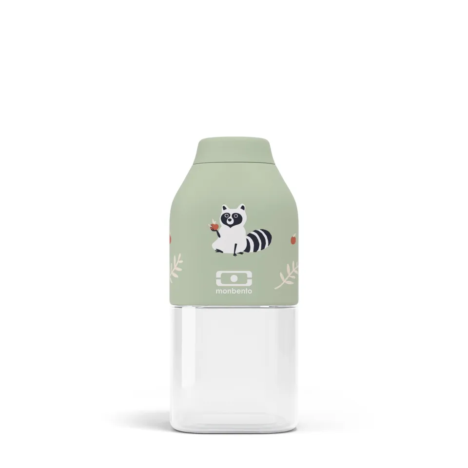 monbento-mb-positive-s-gourde-enfant-330ml-vert-raccoon image 1