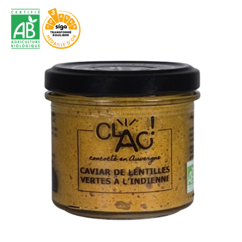 clac-caviar-lentilles-vertes-tartinade-bio-100-g-indienne image 1