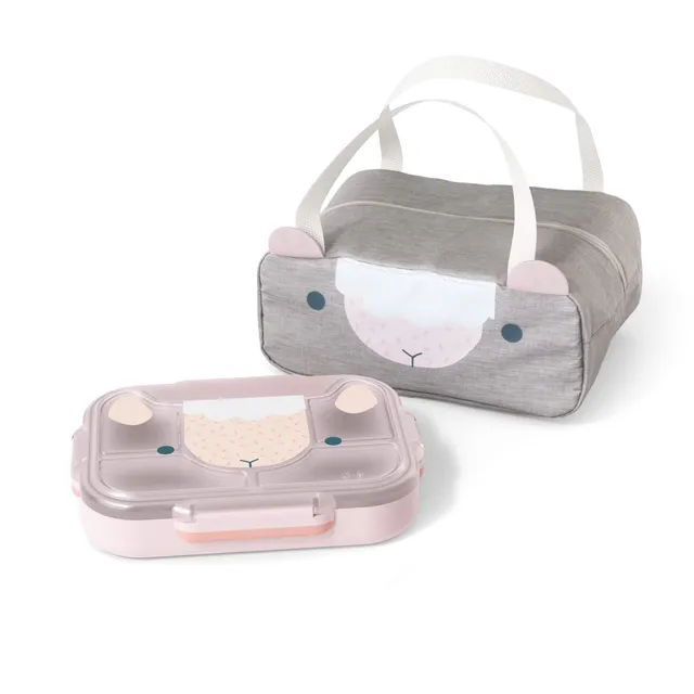 monbento-sets-adulte-enfants-mb-wonder-sheep-lunch-box-rose-sac image 1