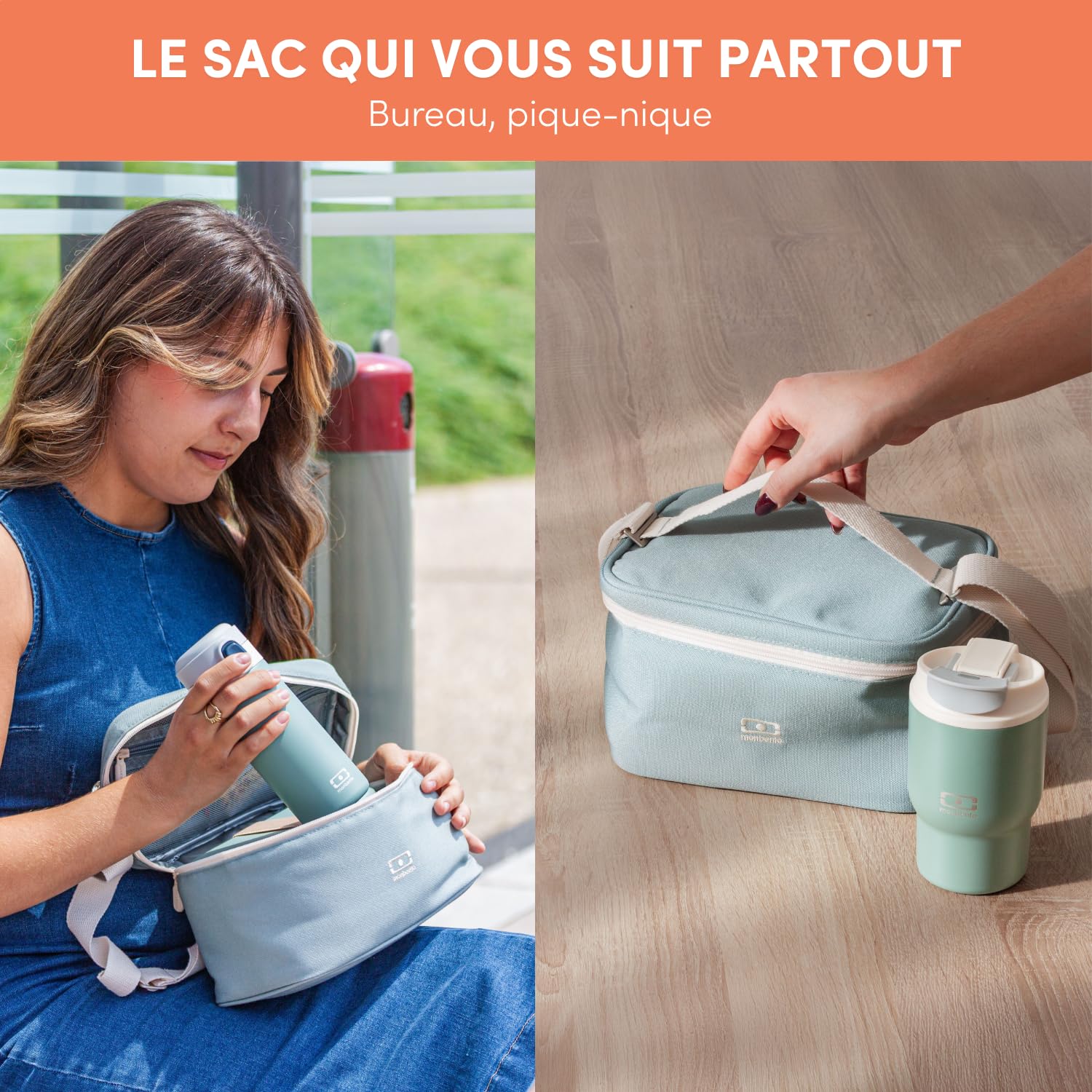 monbento-arctic-sac-isotherme-5l-vert-bandouli-re-bureau image 4