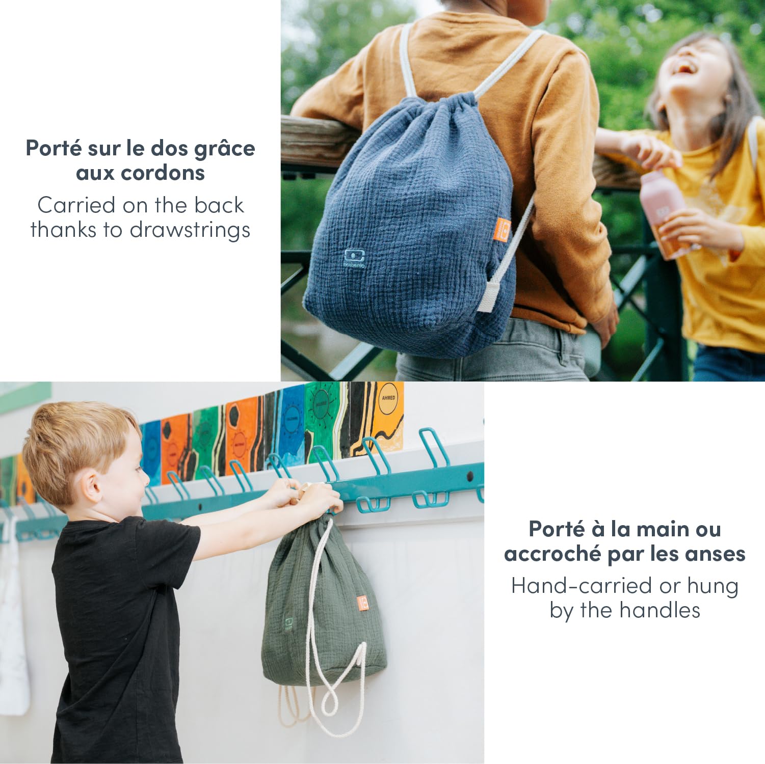 monbento-mb-buddy-sac-repas-enfant-vert-7l-coton image 3