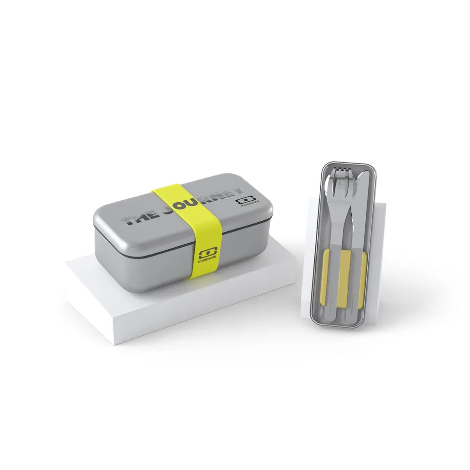 monbento-sets-adulte-enfants-mb-sense-journey-bento-inox-jaune-couverts image 1