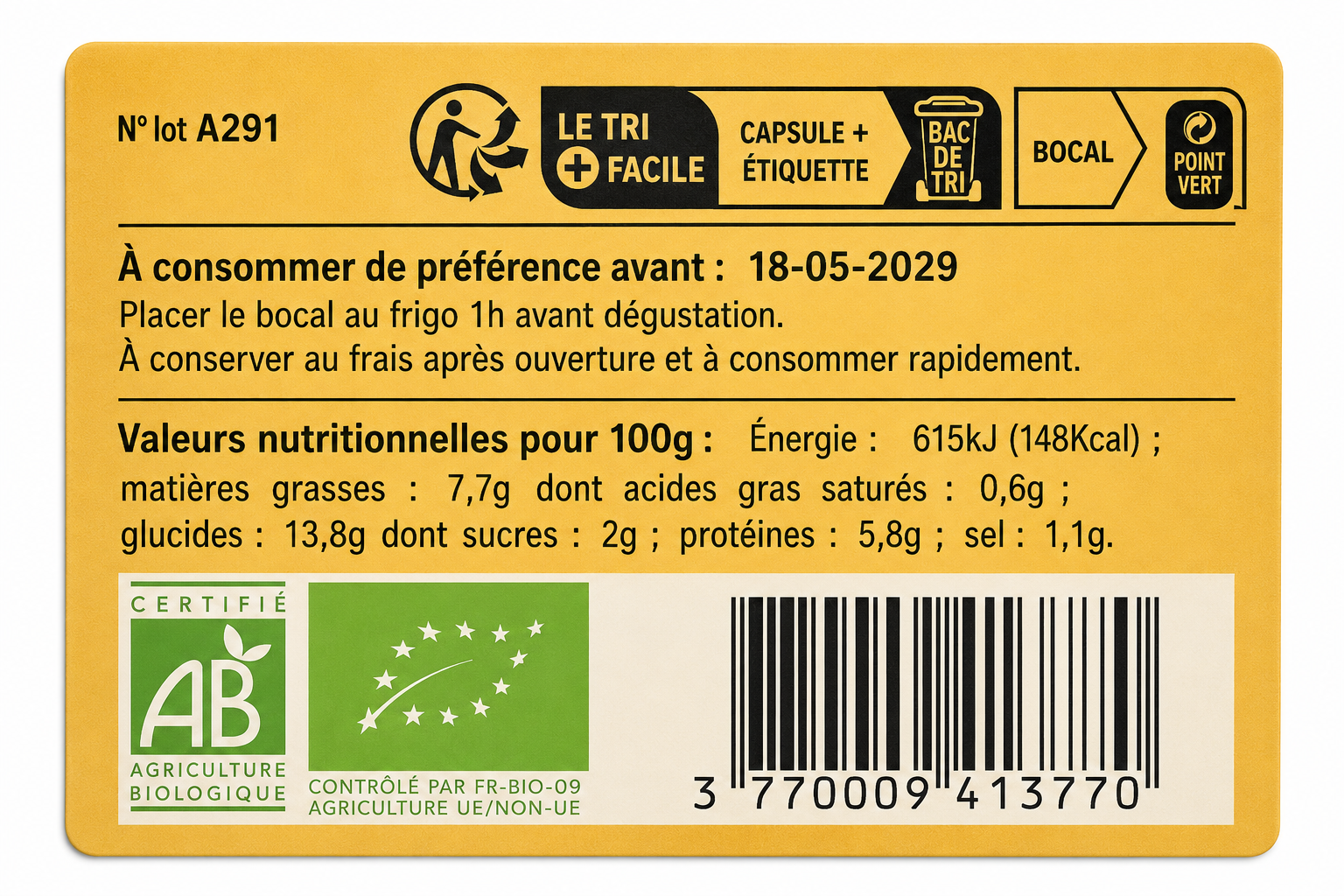 qg-du-coq-tartinables-clac-houmous-citron-bio-100-g image 2