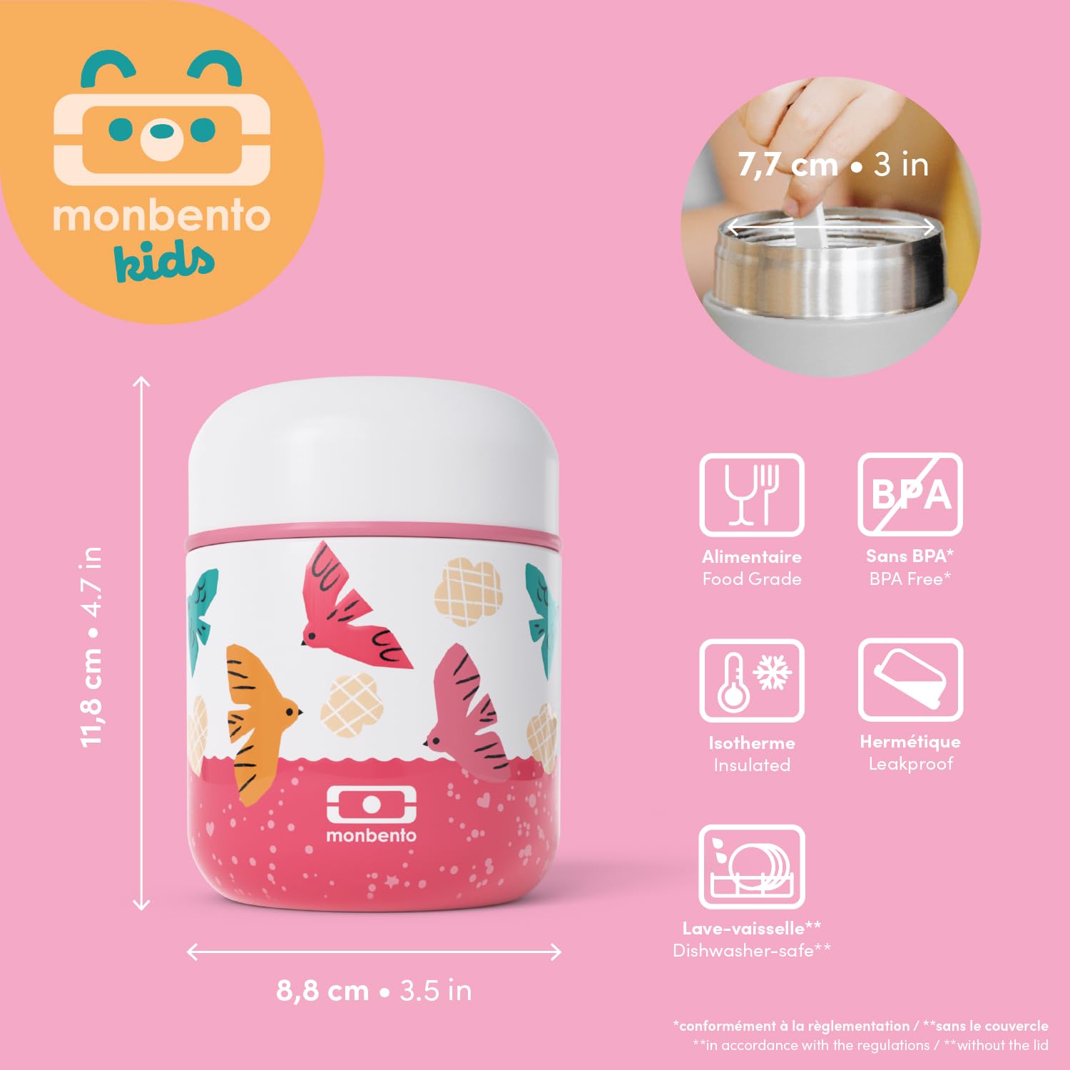 monbento-capsule-bo-te-enfant-isotherme-rose-birds-280ml image 4