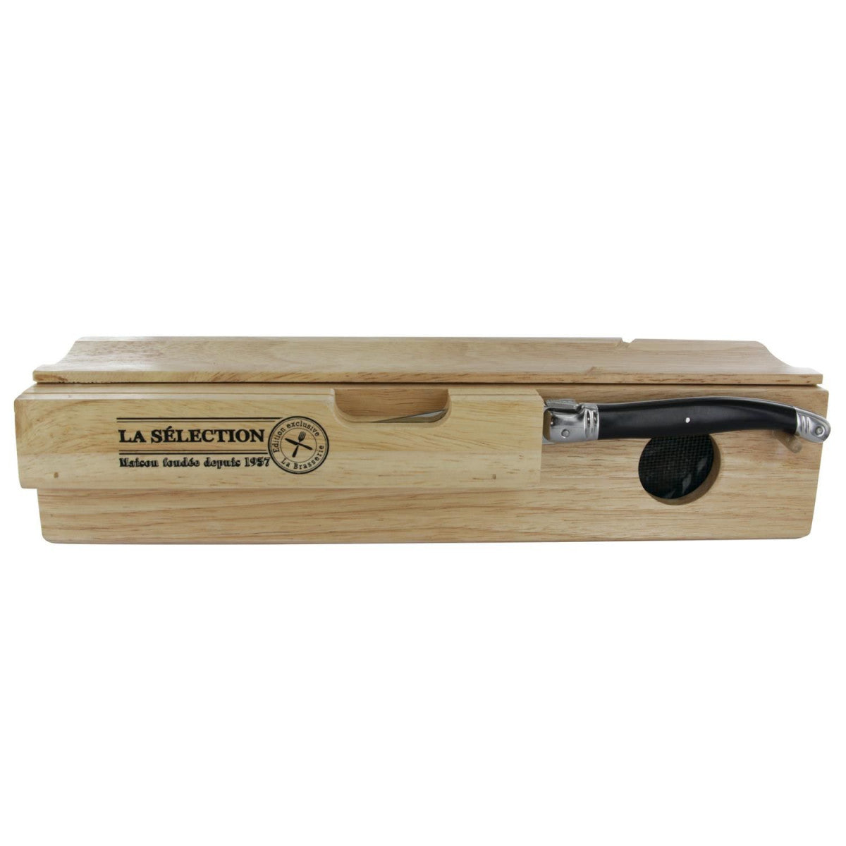 cave-saucisson-bois-32-cm-avec-couteau-accessoire-ap-ro image 3