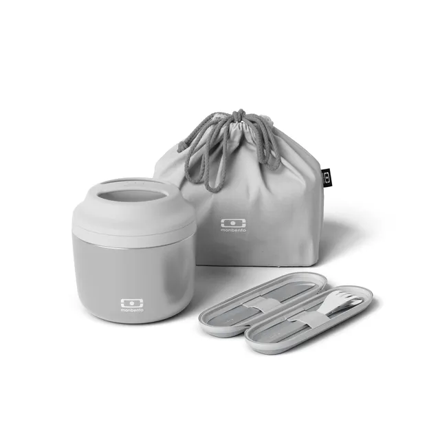 mon-bento-mb-element-silver-set-lunch-box-isotherme-gris image 1