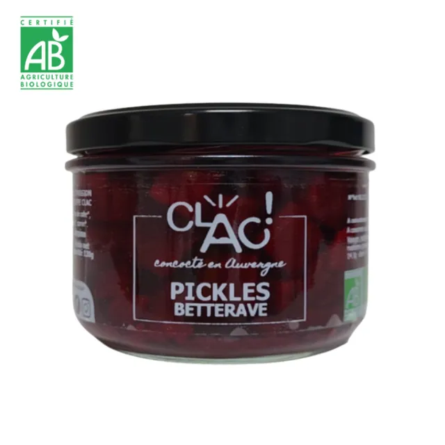 conserverie-clac-pickles-betterave-bio-220-g-vinaigre-cidre image 1