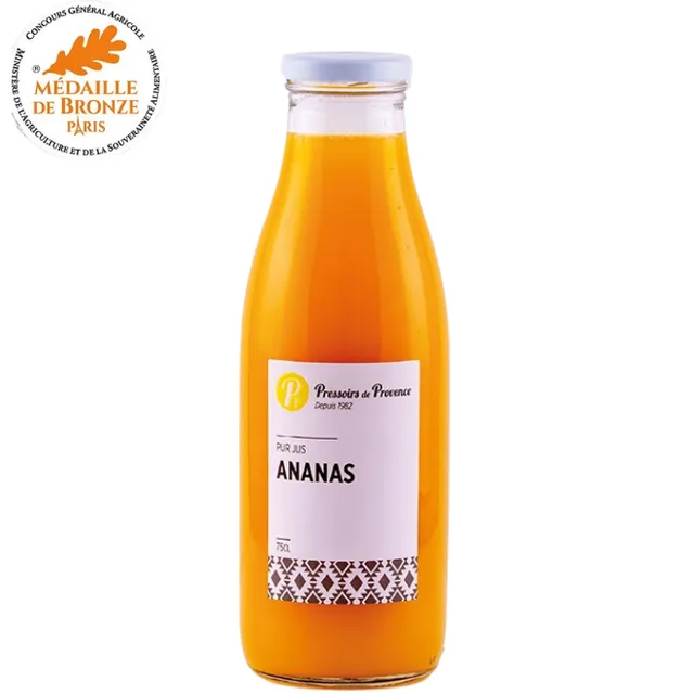 pressoirs-de-provence-pur-jus-jus-d-ananas-75-cl image 1