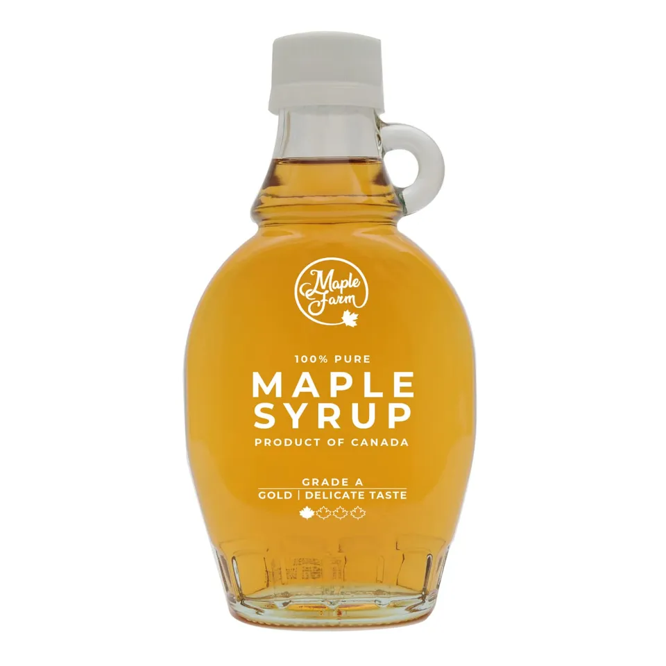 maplefarm-sirop-d-rable-gold-pur-189-ml-go-t-d-licat-bouteille-verre image 1