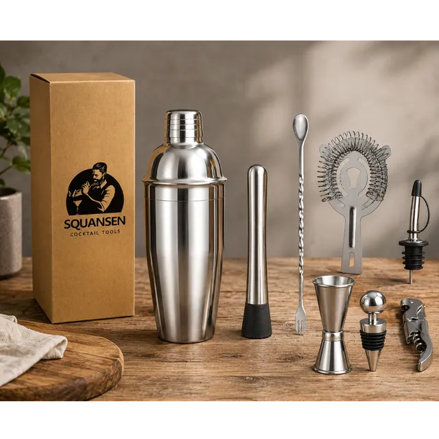 qg-du-coq-kit-cocktail-squansen-shaker-inox-8-accessoires image 1