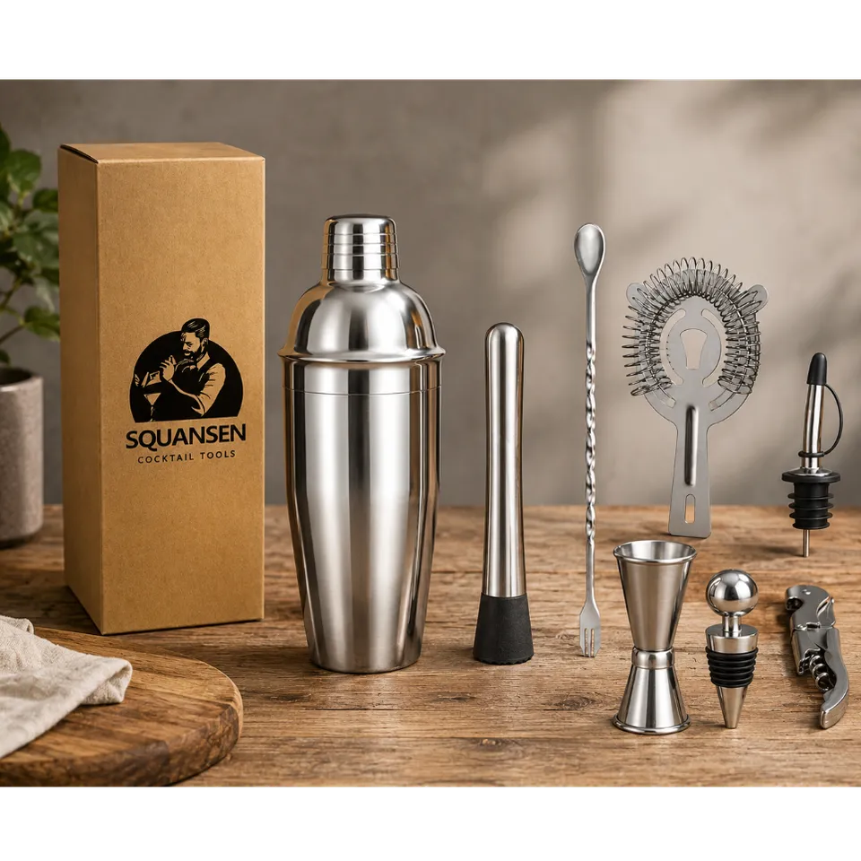 qg-du-coq-kit-cocktail-squansen-shaker-inox-8-accessoires image 1