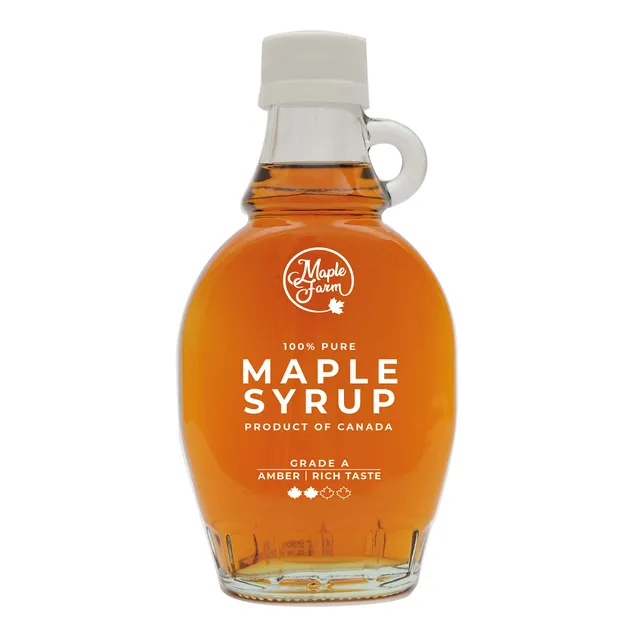 maplefarm-sirop-d-rable-amber-pur-189-ml-go-t-riche-bouteille-verre image 1