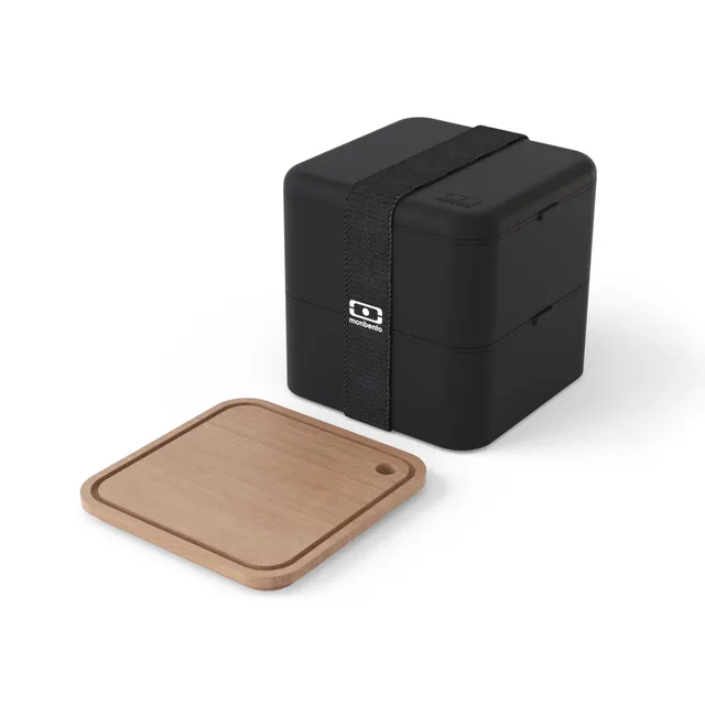 monbento-mb-square-onyx-lunch-box-noir-planche-bois-1-7-l image 1