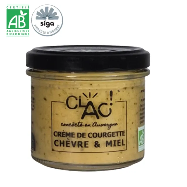 conserverie-clac-cr-me-courgette-ch-vre-miel-bio-100-g image 1