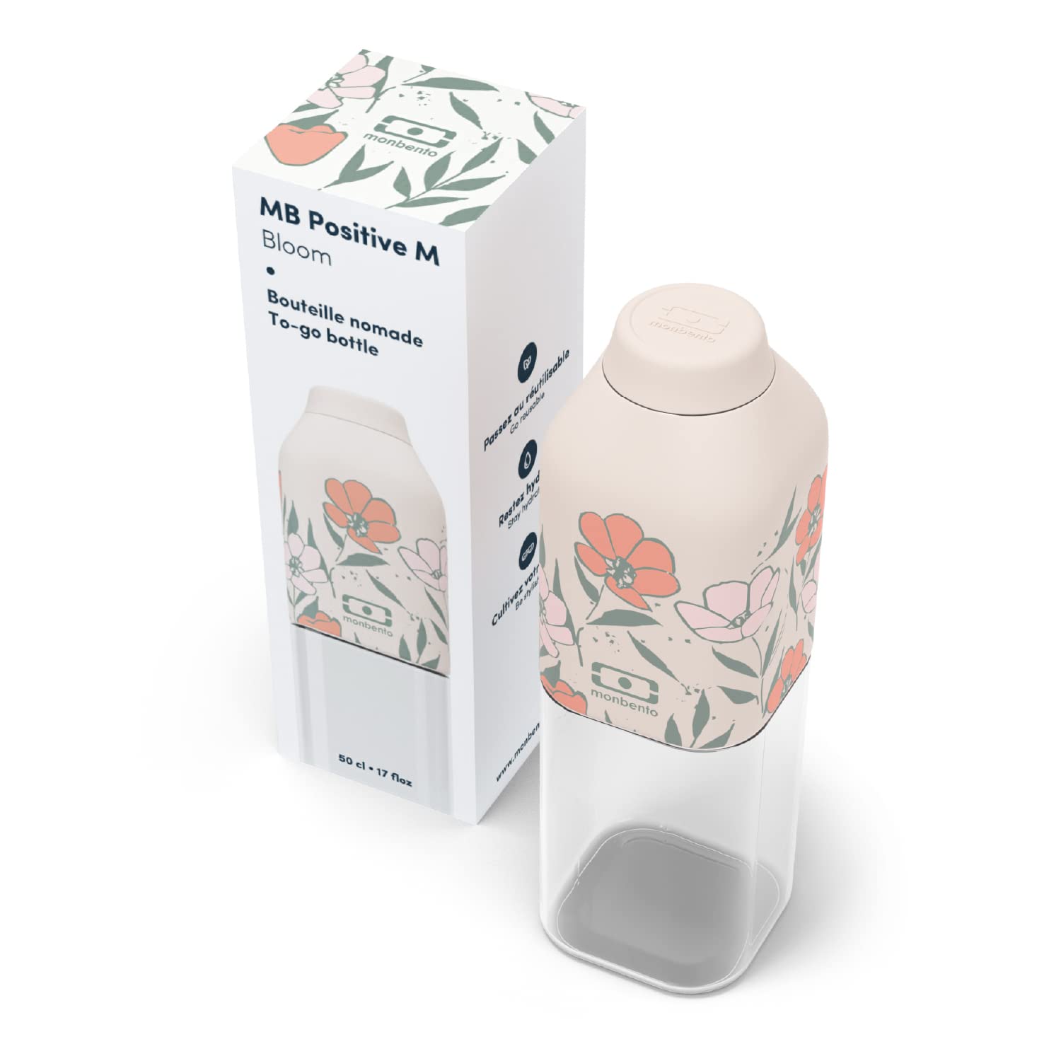 mon-bento-mb-positive-m-gourde-rose-bloom-500ml image 6