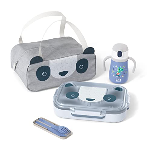 monbento-mb-wonder-set-enfant-bleu-panda-dino-950-ml-gourde image 7