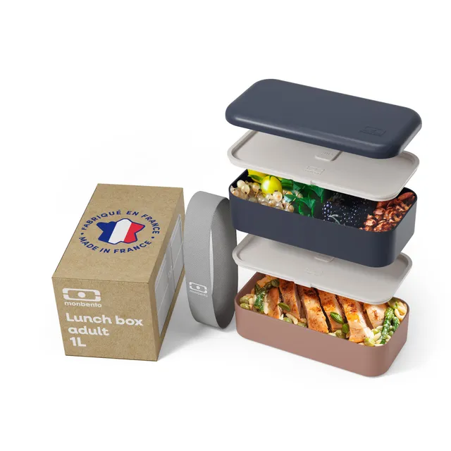 monbento-original-lunch-box-1-l-2-tages-bleu-rose-herm-tique image 1