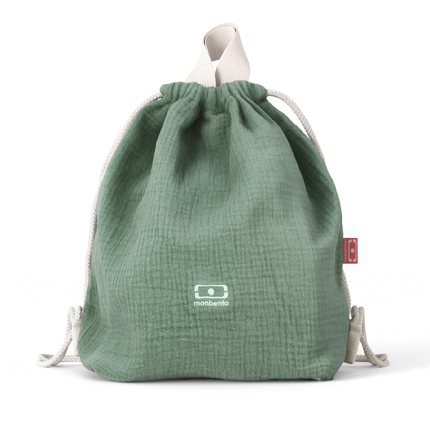 monbento-mb-buddy-sac-repas-enfant-vert-7l-coton image 1
