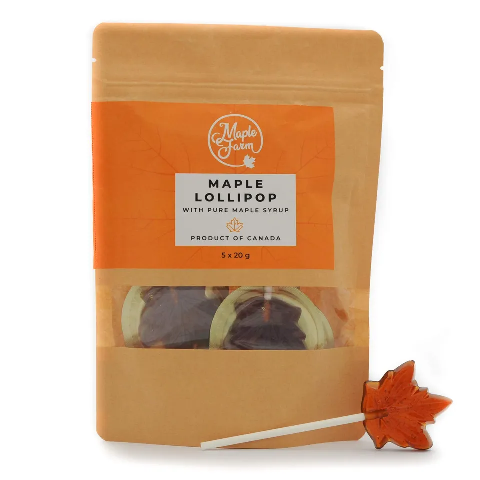 maplefarm-sp-cialit-l-rable-sucettes-feuille-d-rable-100g image 1